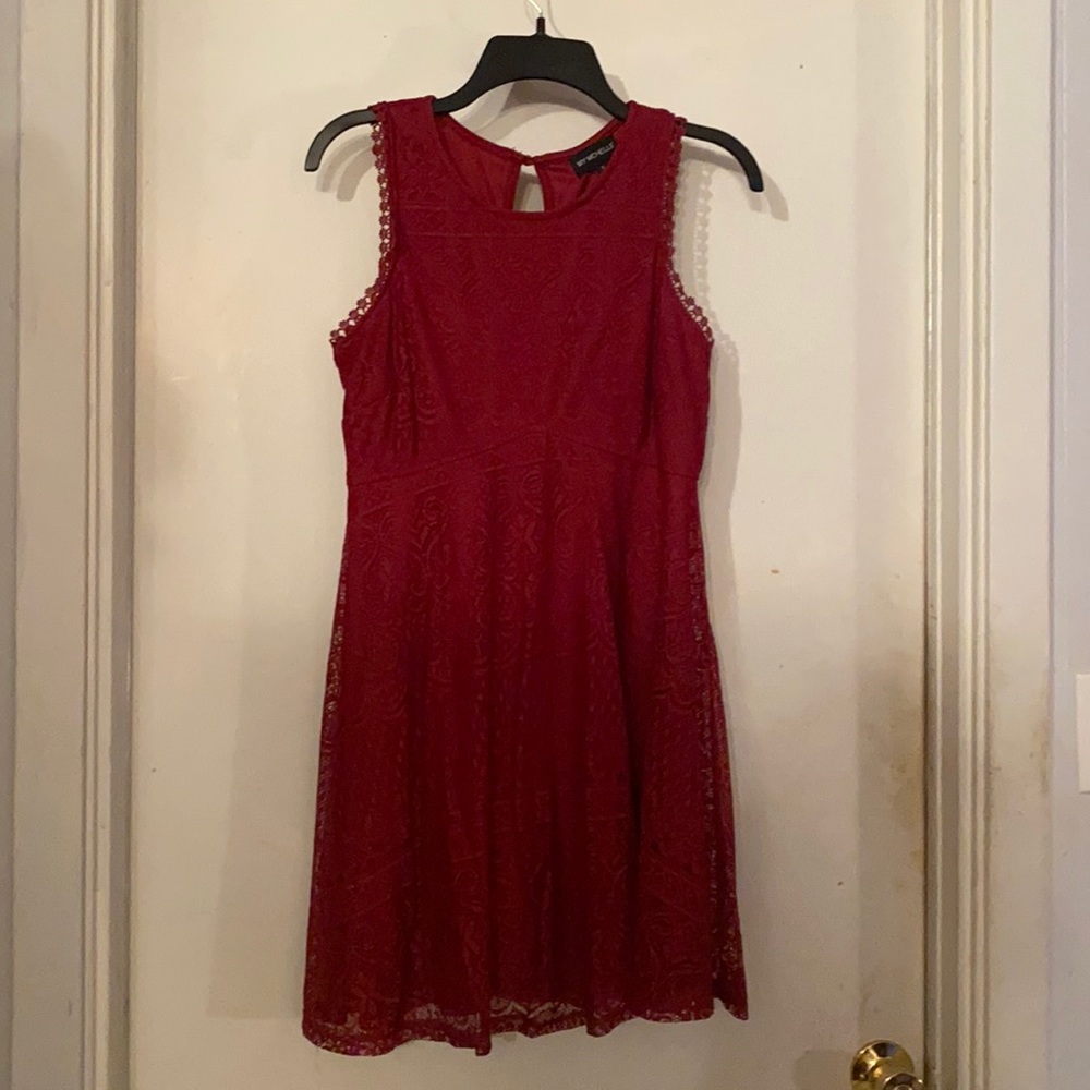 Burgundy dress